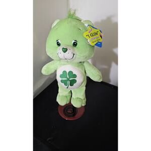Care Bears Good Luck Bear 8" Lil GLOWS Green Shamrock SPECIAL EDITION 2004 K1